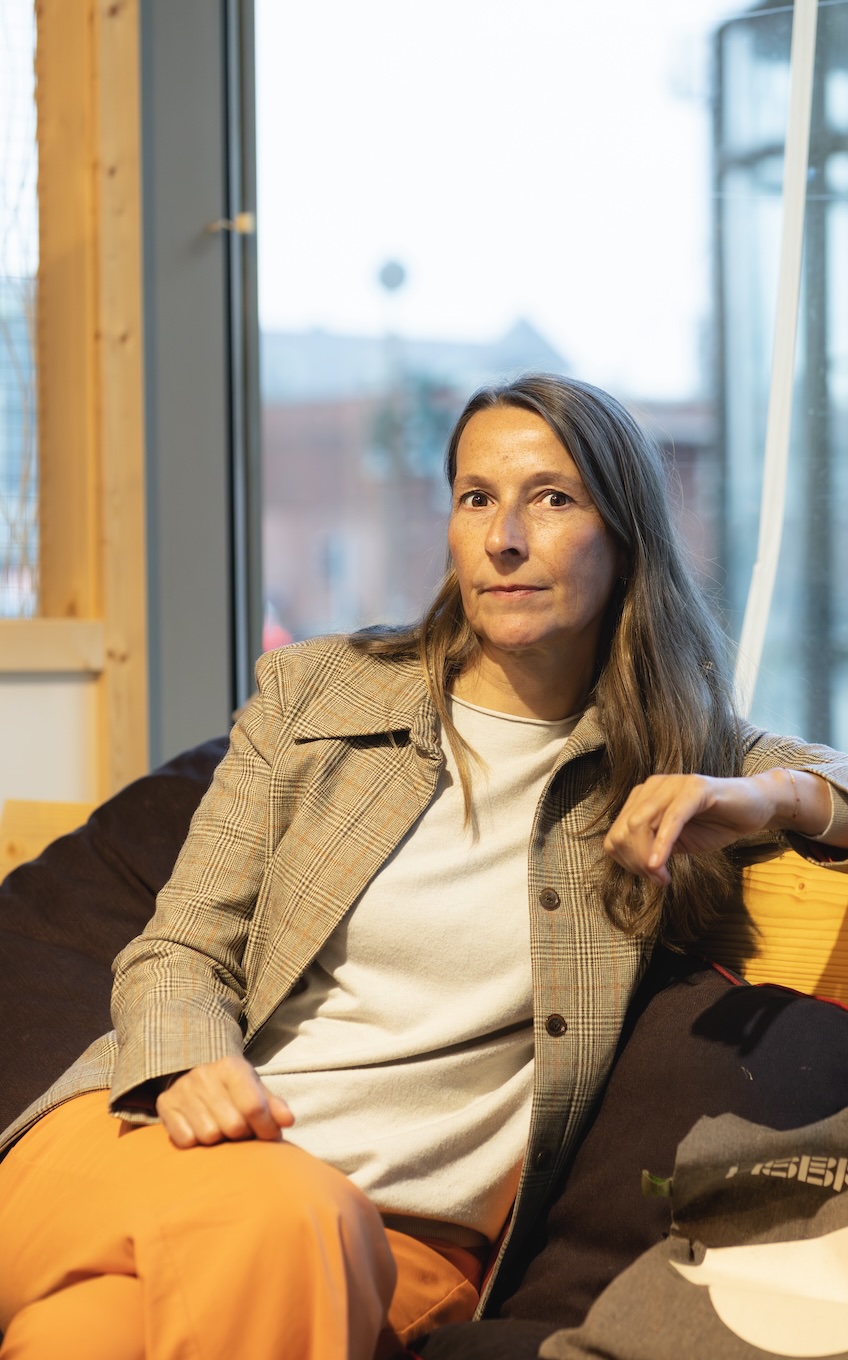 Tina Unruh, Architektin und Geschäftsführerin der Hamburger Stiftung Baukultur, auf einem Streifzug durch den „Jupiter“