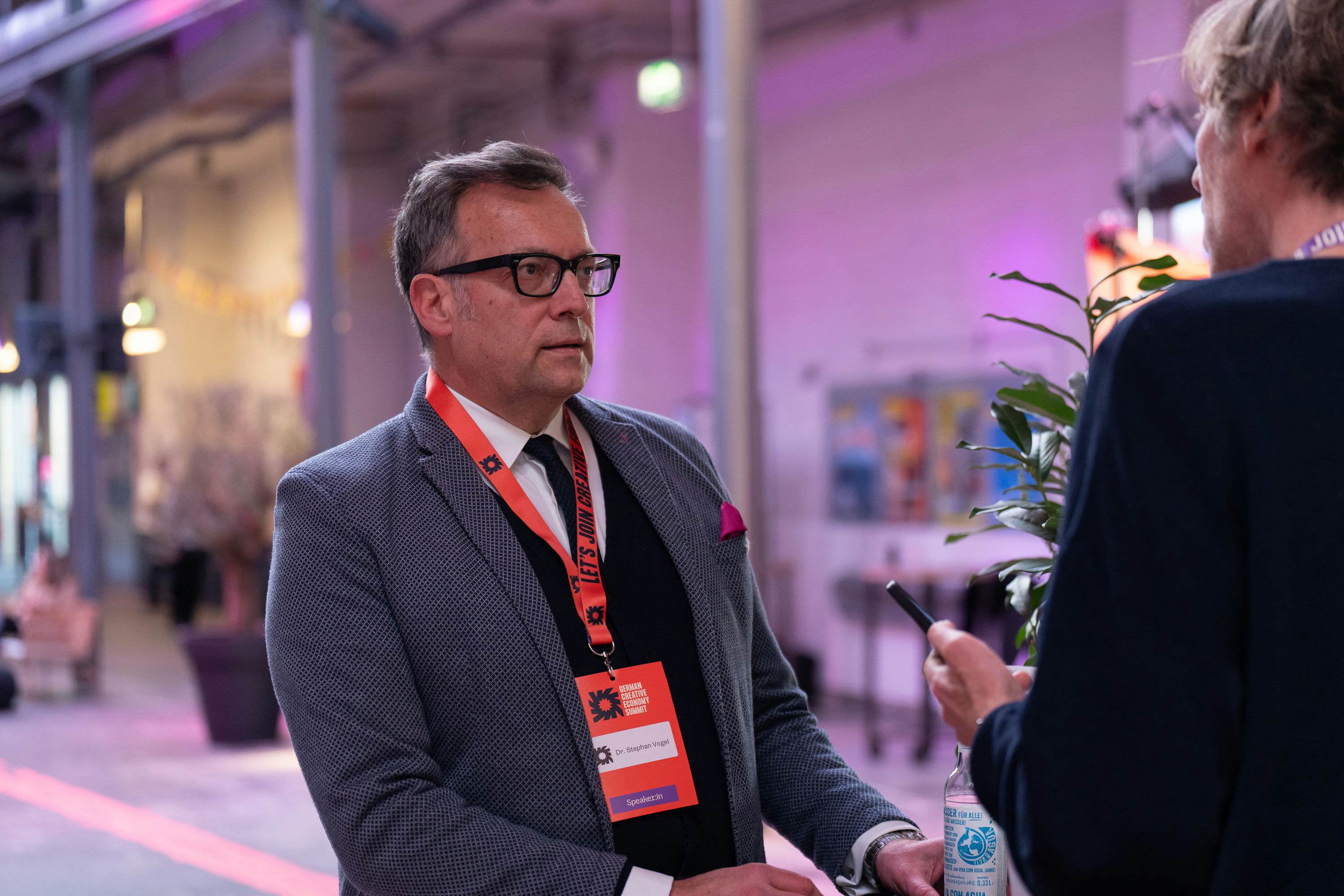 Stephan Vogel was a guest at the German Creative Economy Summit in Hamburg in March 2024.